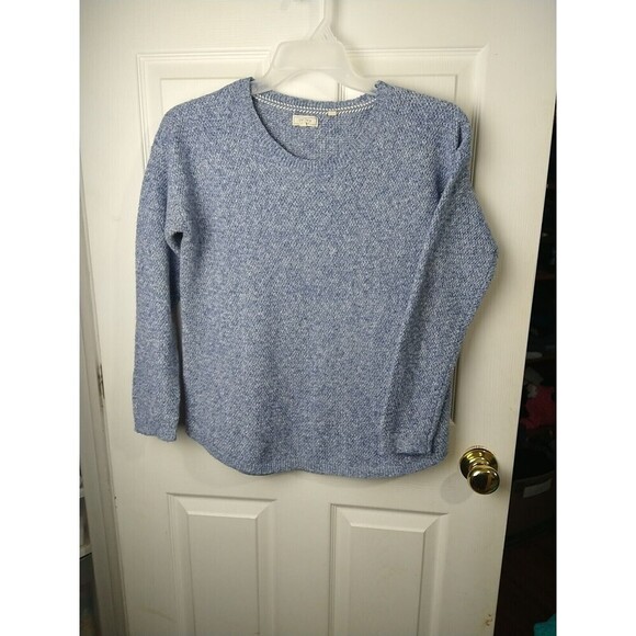 Fat Face Blue Heather Crew Neck Pullover Sweater. Size 10 - Picture 1 of 10